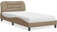 Letto con Materasso Cappuccino 100x200cm Similpelle 3208707