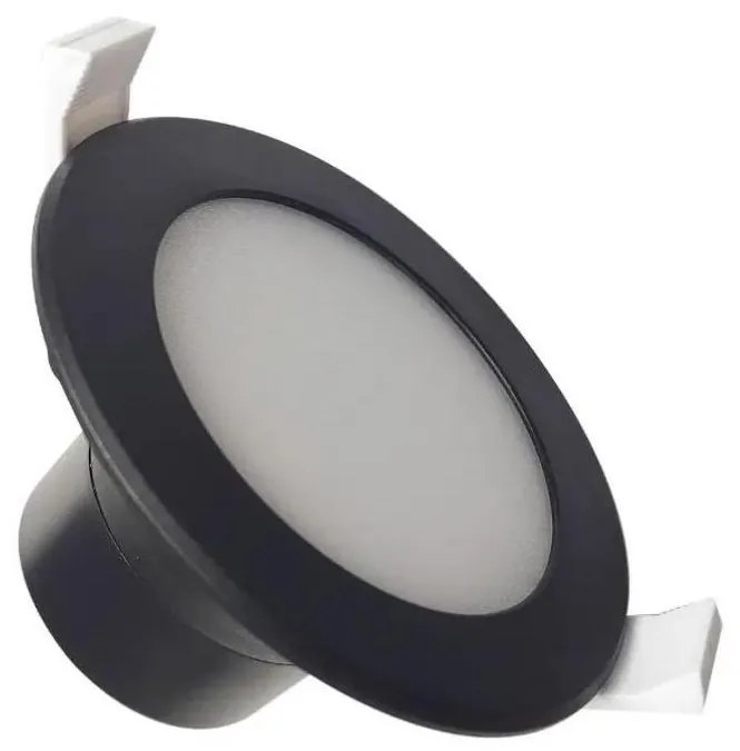 Lampada LED da incasso per bagni LED/7W/230V 4000K nero IP44