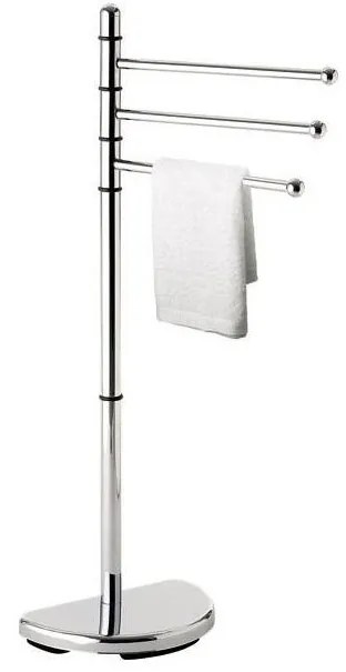 Gedy - Piedistallo con gancio per asciugamani HIBISCUS 90,5 cm cromo lucido