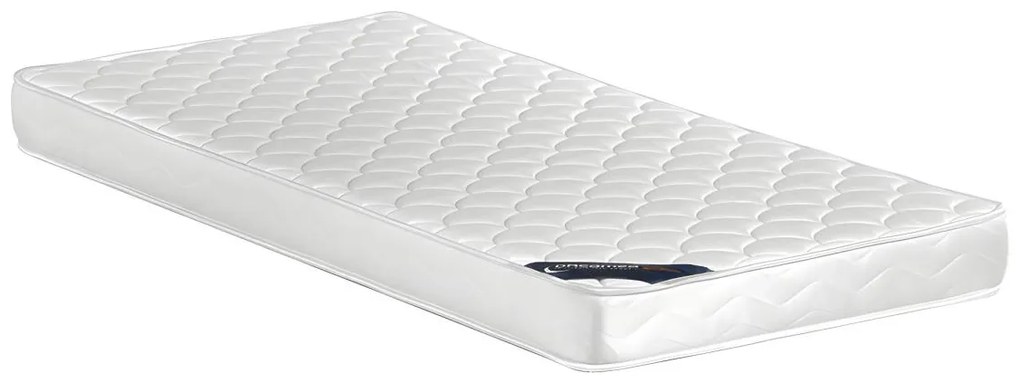 Divano letto a scomparsa 2 x 90 x 190 cm Similpelle Bianco + materasso MATHILDE