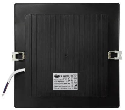 Lampada LED da incasso SQUARE LED/18W/230V 4000K 22x22 cm nero