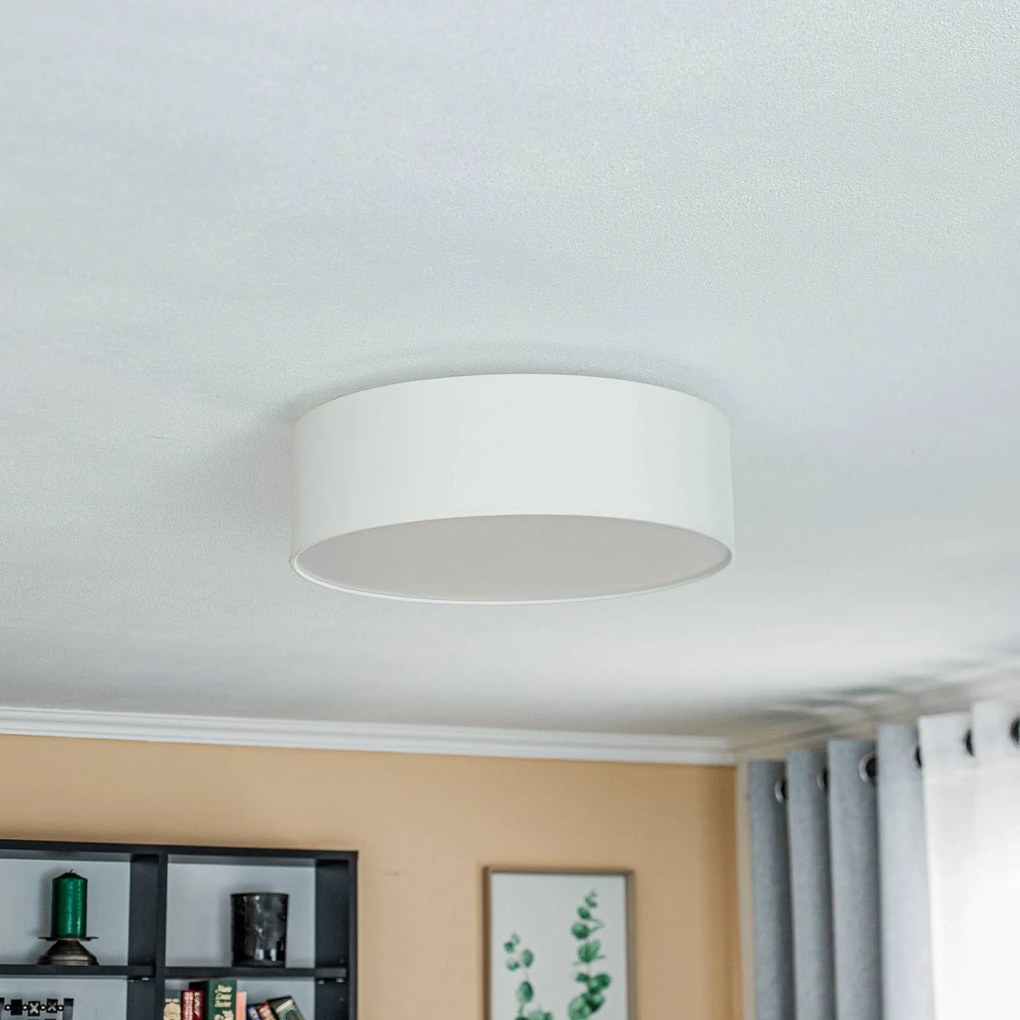 Plafoniera soffitto Roller Euluna, dimmerabile, Crema / Ambra, Soggiorno / Sala da pranzo, Tessuto / Stoffa / Seta, Moderno, Plafoniera