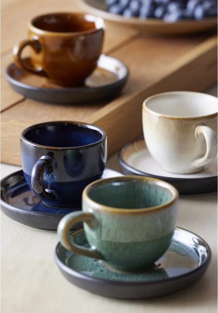 Tazzina per espresso color ambra in ceramica 70 ml Gastro Black/Amber – Bitz