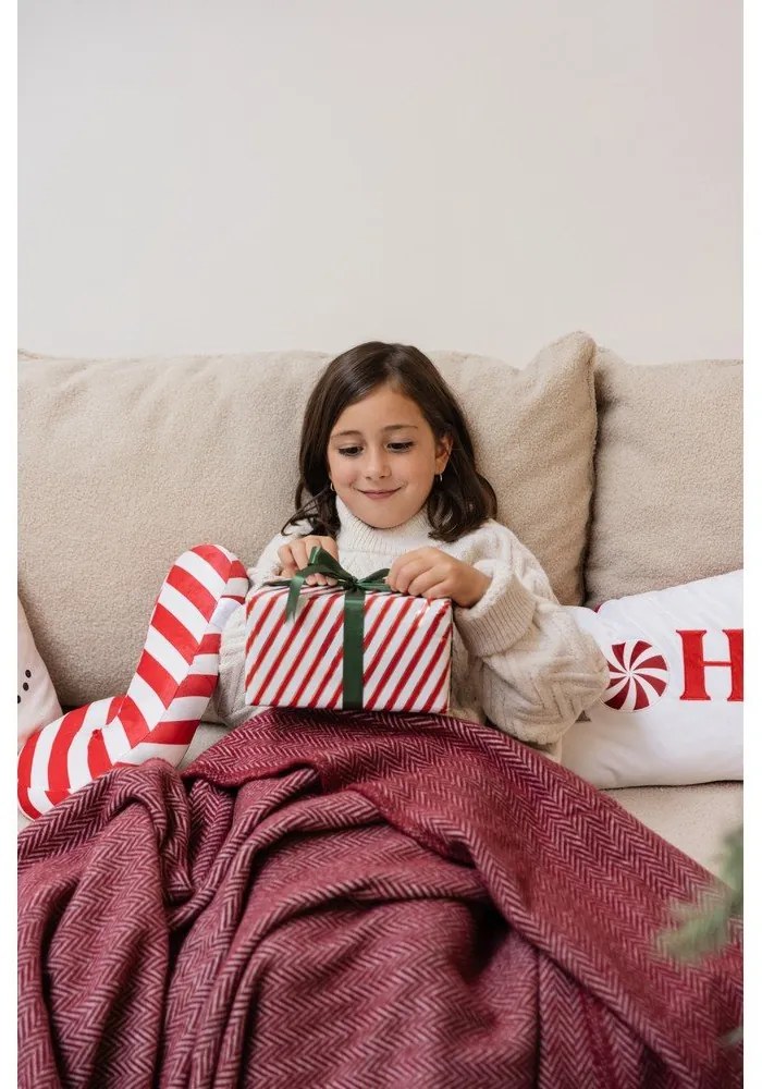 Cuscino decorativo in velluto con motivo natalizio 60x30 cm Ho Ho Ho - Catherine Lansfield