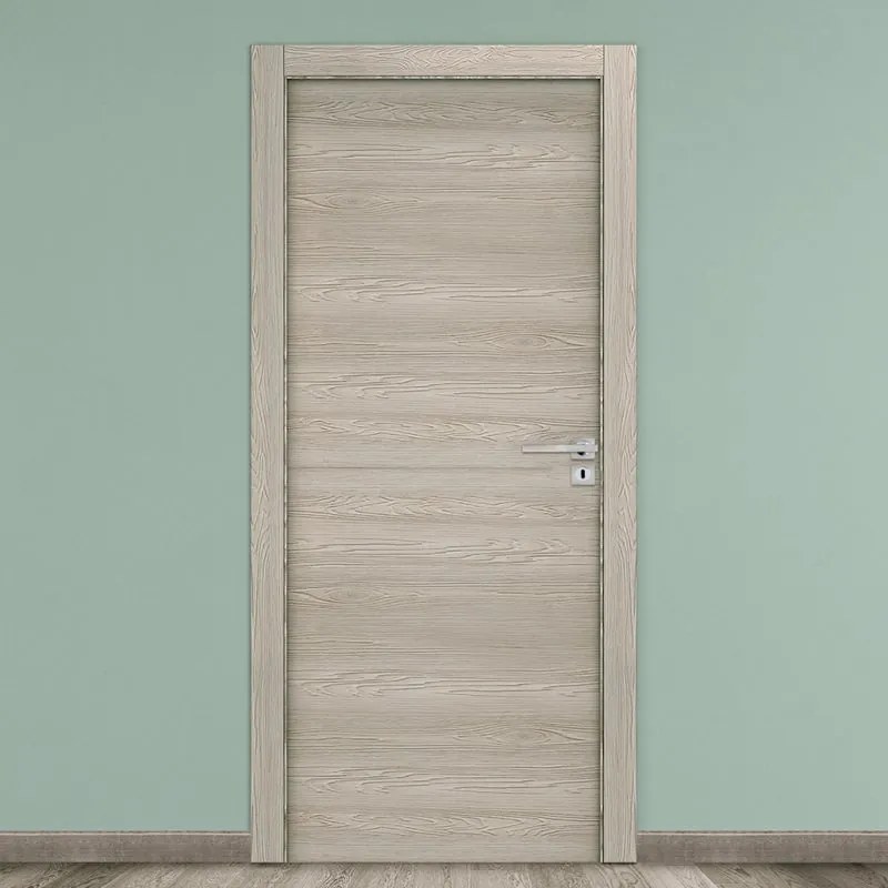 Porta battente Swin rovere corda L 70 x H 210 cm reversibile