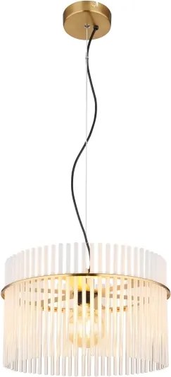 Globo 15698HM - Lampadario a sospensione con filo GORLEY 1xE27/60W/230V diametro 40 cm oro