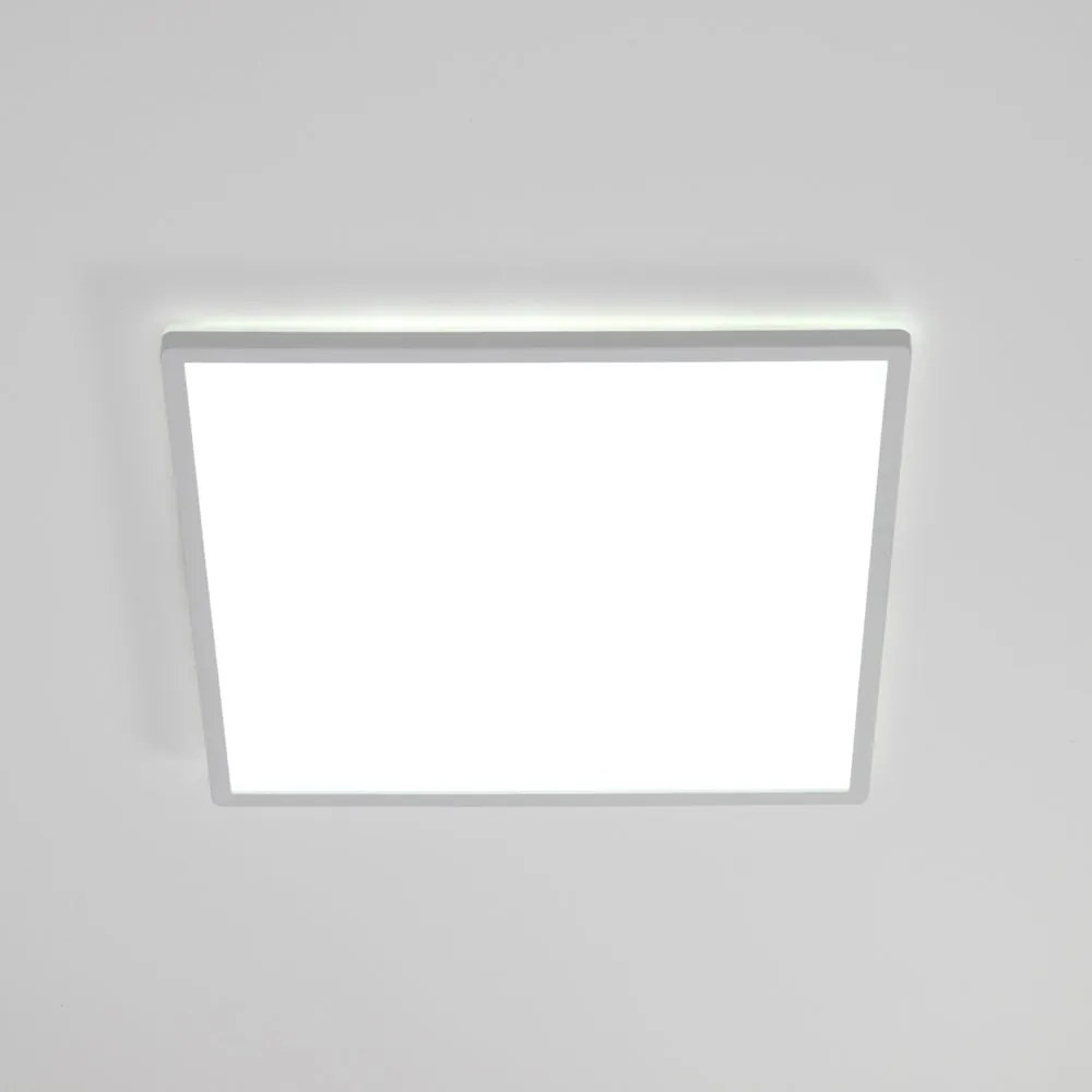 URANO Plafoniera LED quadrata bianca CCT regolabile retroilluminata disponibilie in varie misure