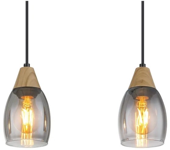 Globo 15706-3H - Lampadario a sospensione con filo REID 3xE27/15W/230V