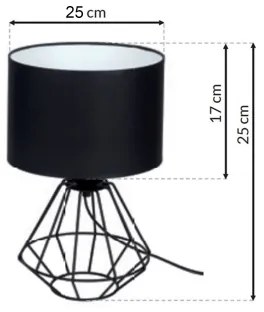 Lampada da tavolo COLIN 1xE27/60W/230V