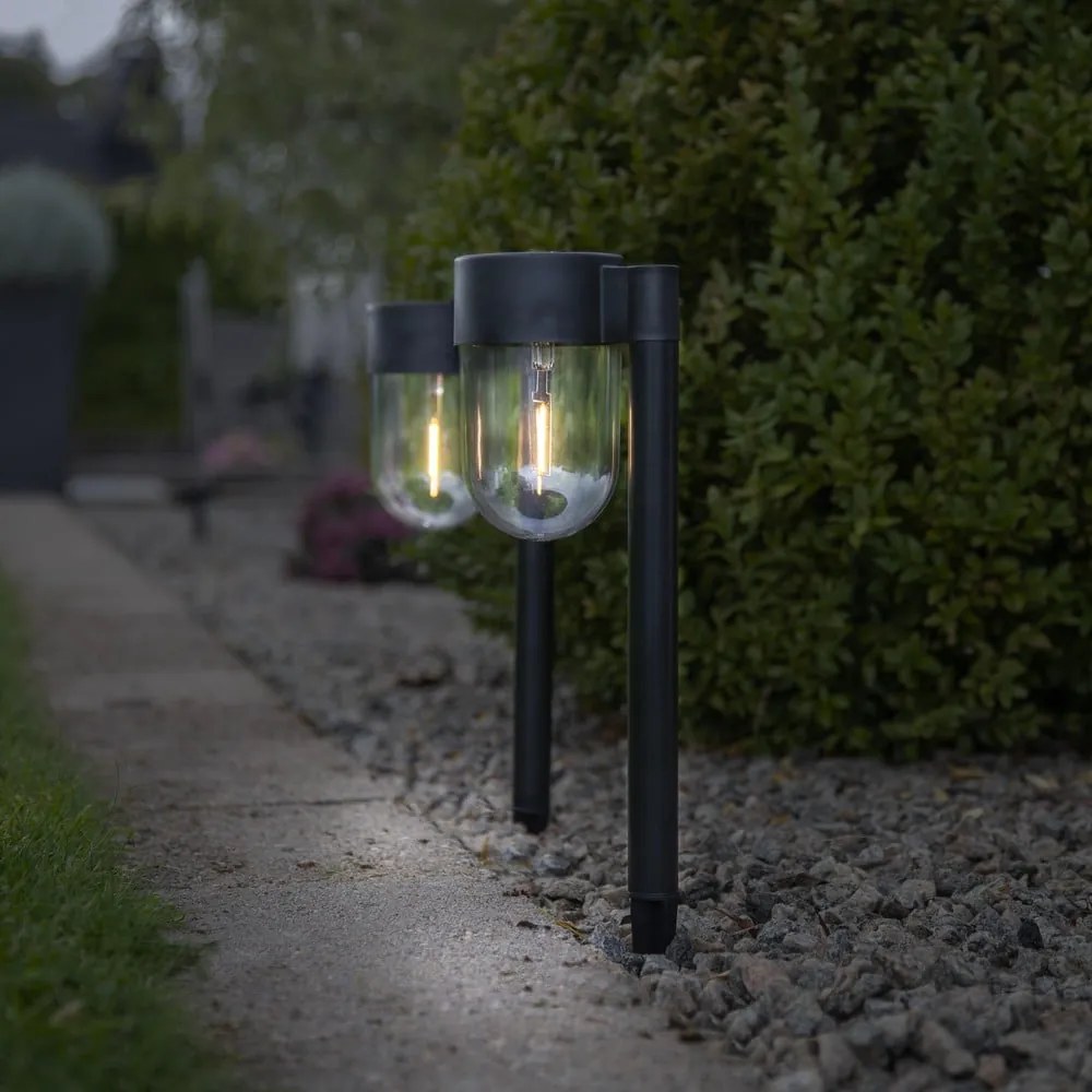 Set di 2 luci LED solari da esterno i, altezza 30 cm Cupola - Star Trading