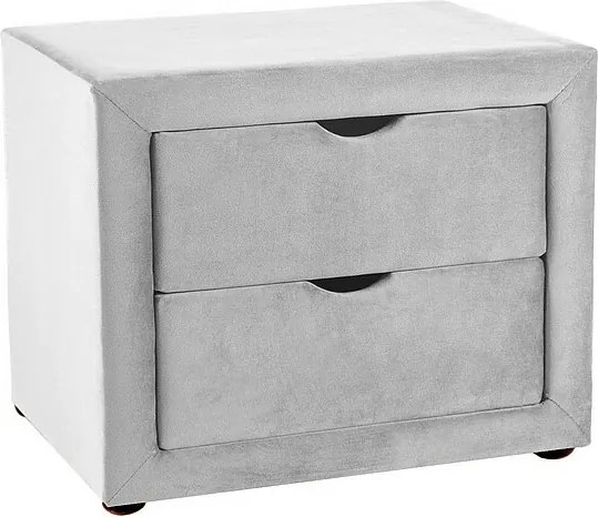 Comodino ET-002 Velvet – grigio chiaro Bluvel 03