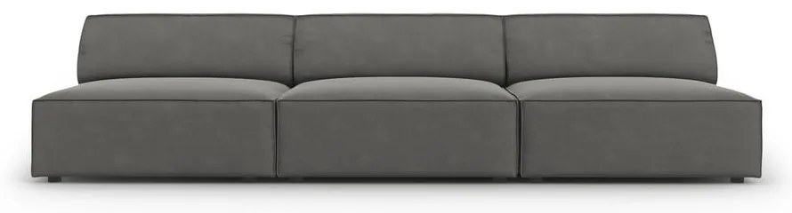 Divano in velluto grigio 240 cm Jodie - Micadoni Home