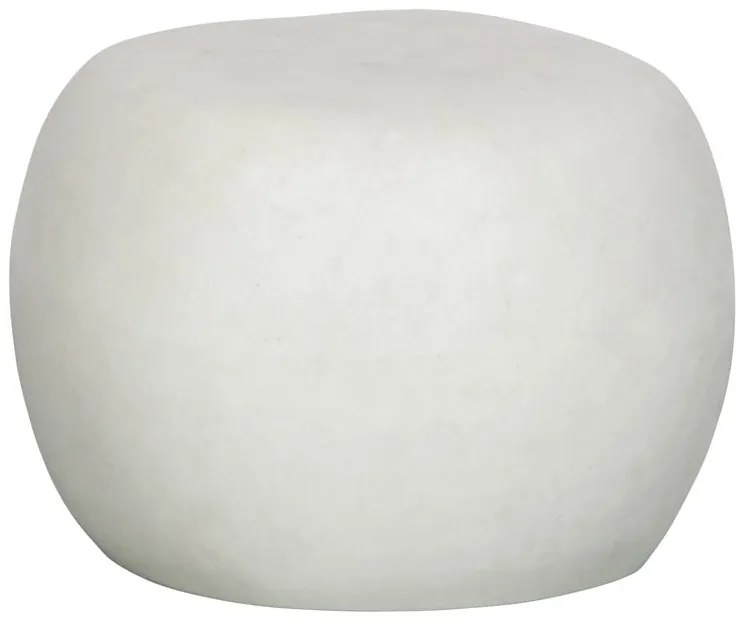 Tavolino bianco rotondo ø 50 cm Pebble - vtwonen