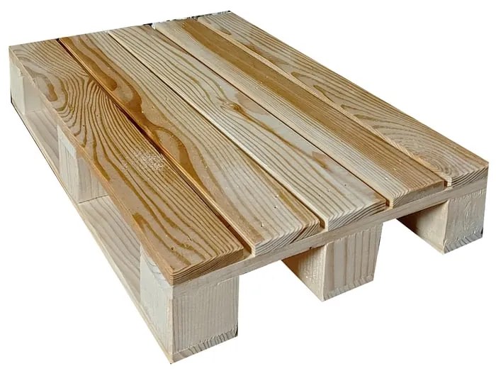 Pallet in legno grezzo 35 x 20 cm. Confezione da 6 pezzi
