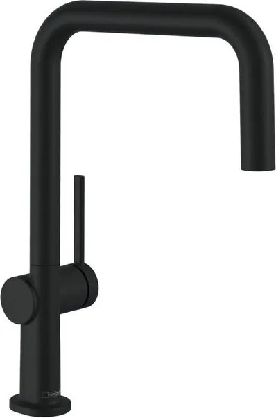 Rubinetto da cucina fisso a u Talis M54 nero verniciato satinato HANSGROHE
