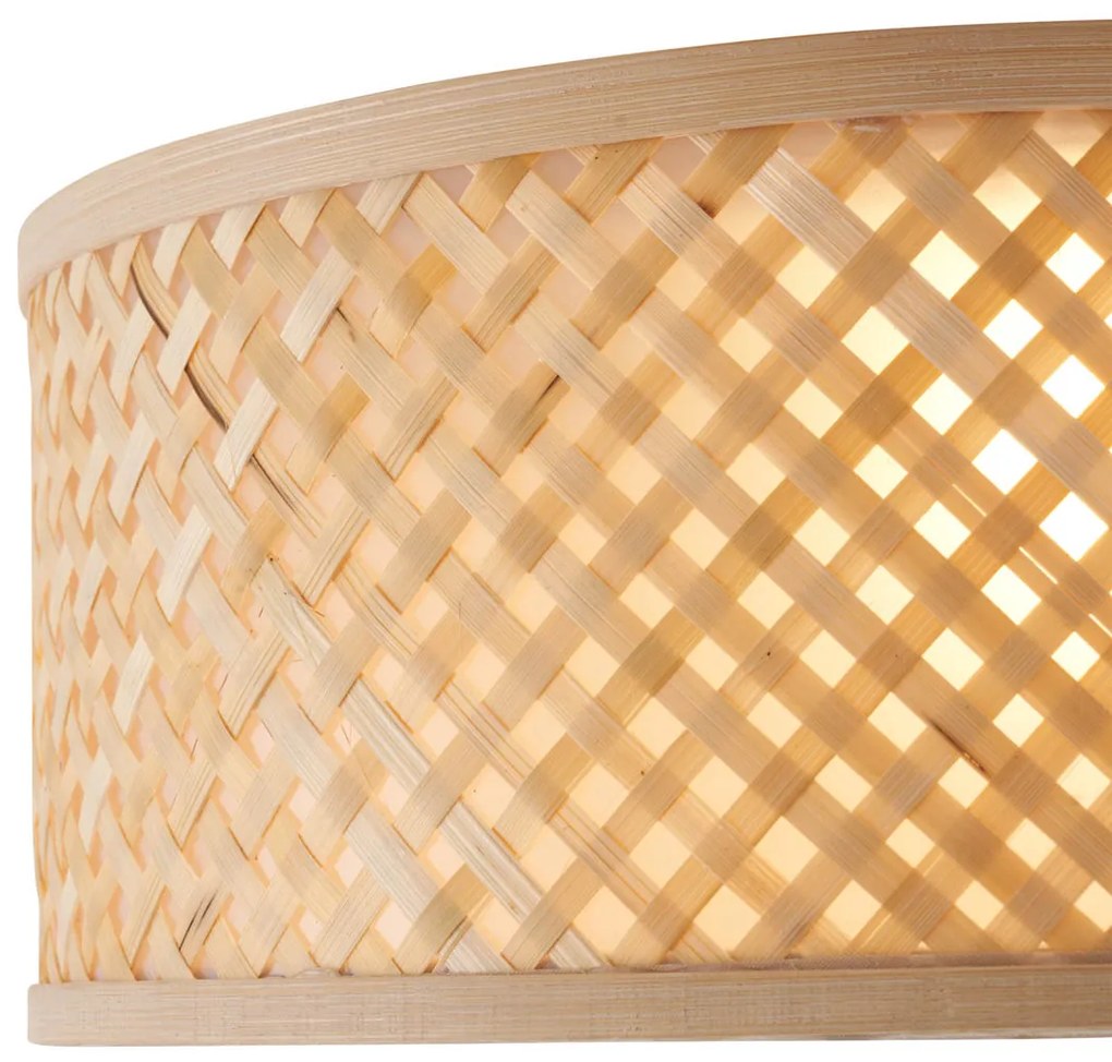 Lampada da soffitto in bambù orientale naturale 30 cm - Tremmo