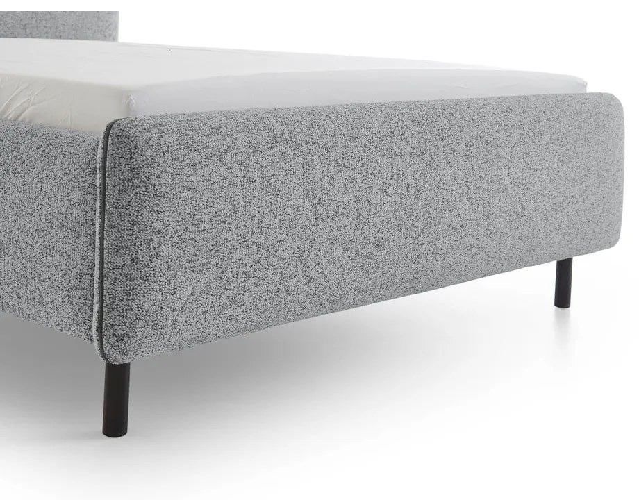 Letto matrimoniale imbottito grigio chiaro rete non inclusa 140x200 cm Primo – Meise Möbel