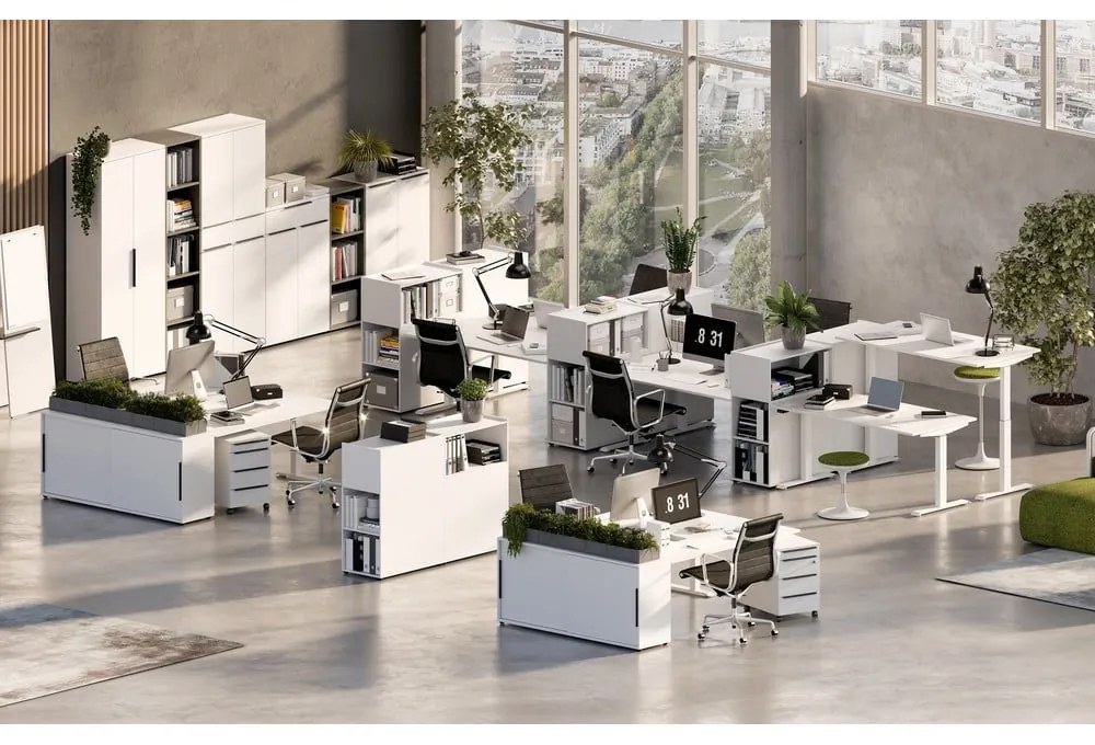 Tavolo da lavoro con altezza regolabile elettricamente 80x160 cm Mailand - Germania