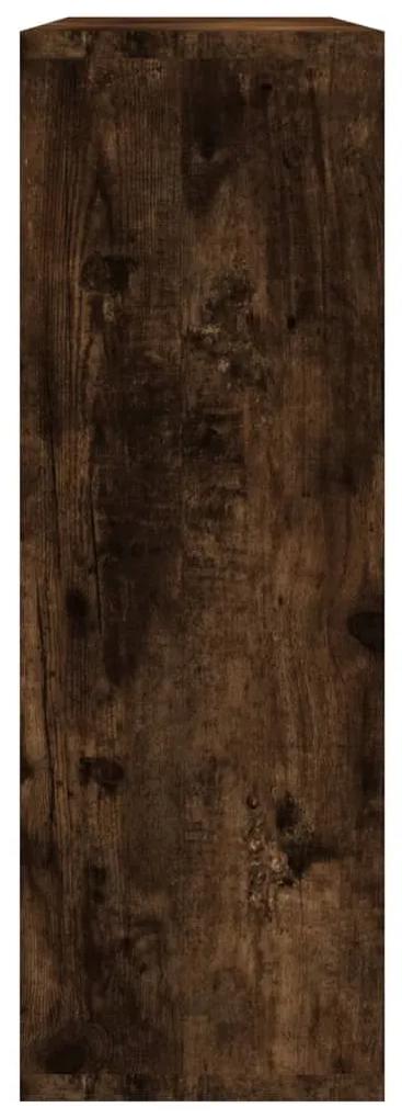 Mensola a muro rovere fumo 104x20x58,5 cm legno multistrato