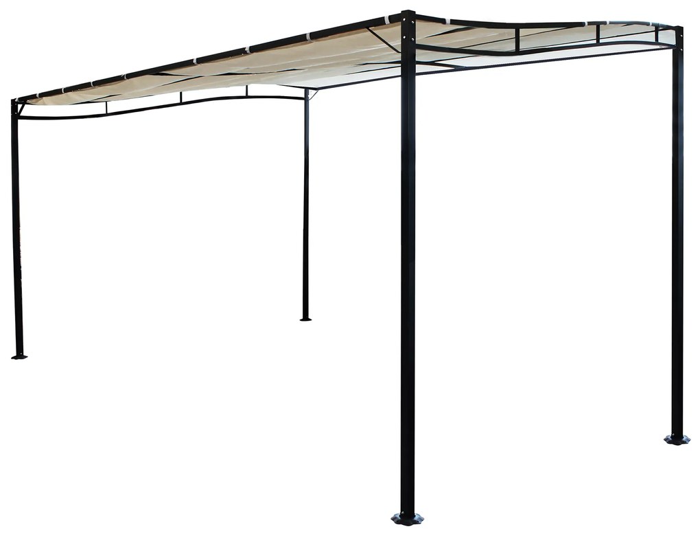 PEGASUS - pergola da giardino addossata in acciaio 3 x 2,5 m