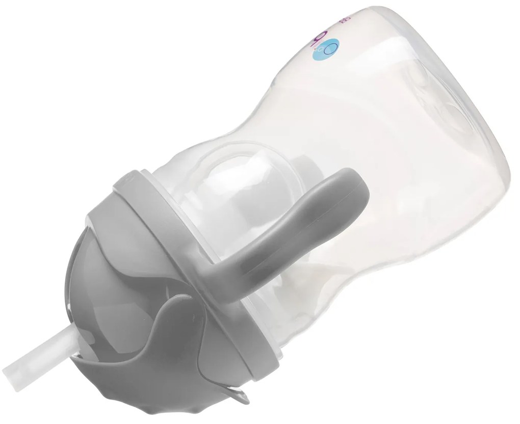 Tazza con cannuccia – grigio 240 ml