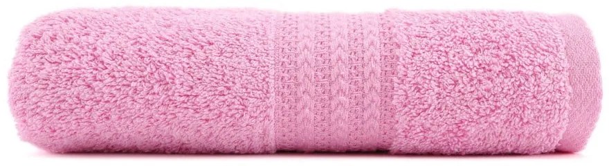 Asciugamano rosa in puro cotone, 70 x 140 cm - Foutastic