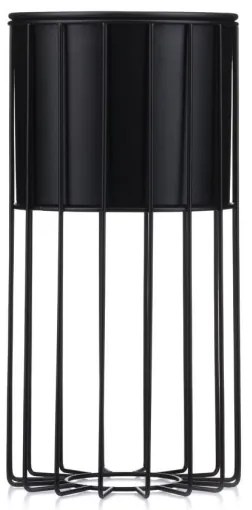 Vaso da fiori in metallo LOFT 42x20 cm nero