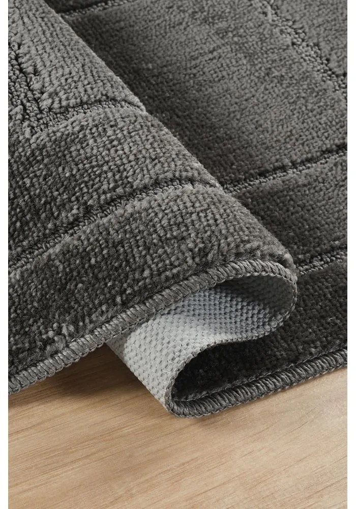 Set di tappetini per il bagno color antracite 2 pz 50x80 cm Cerceve – Foutastic