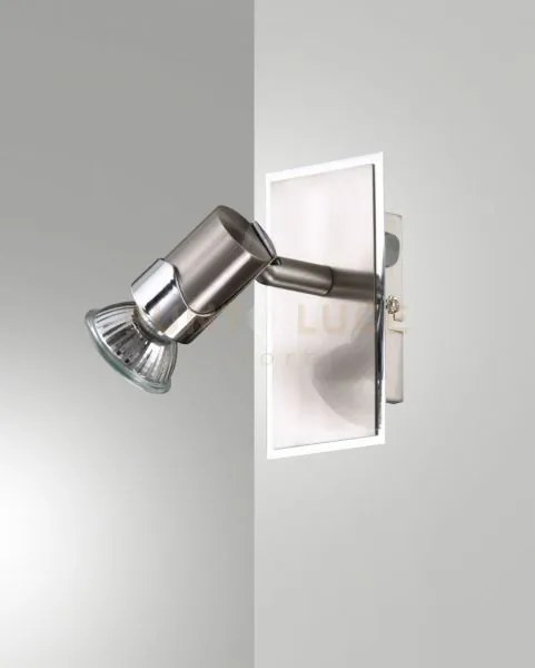 Alice spot 1 luce attacco gu10 nichel satinato s/l