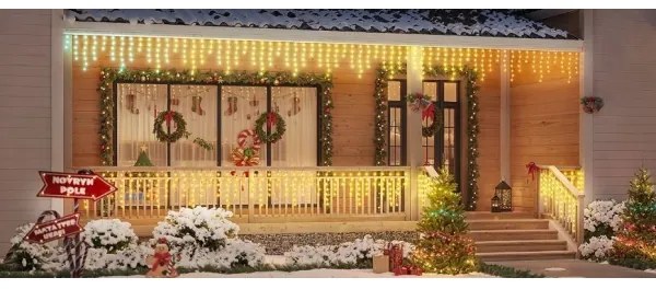 Govee - LED RGBIC Catena da esterno Smart ghiaccioli 10m Wi-Fi Matter IP65