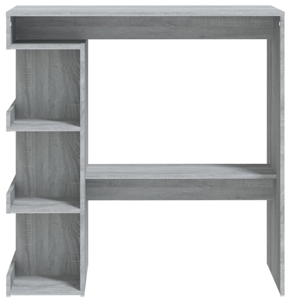 Tavolo bar con ripiano grigio sonoma 100x50x101,5 cm