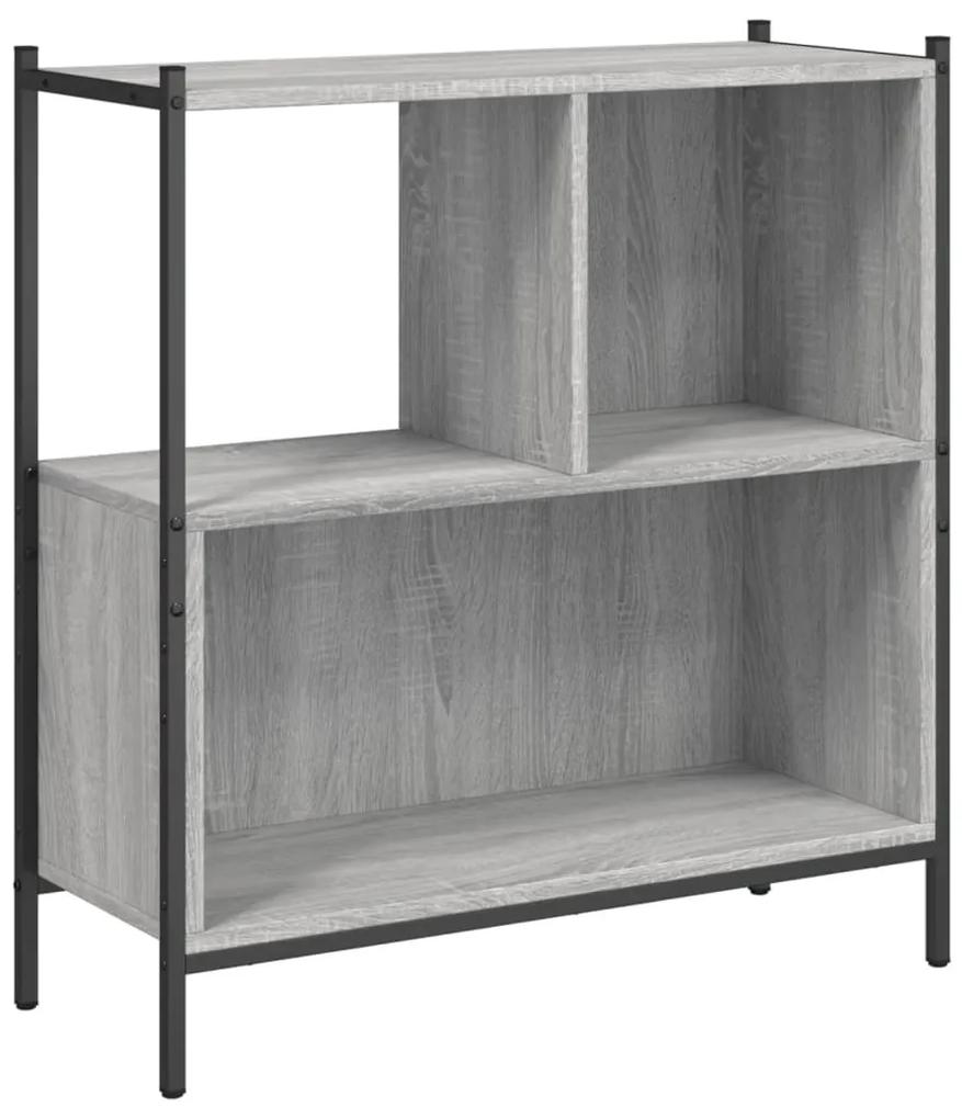 Libreria grigio sonoma 72x28x77,5 cm in legno multistrato