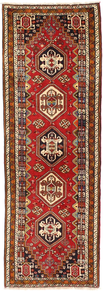 Shiraz Tappeto persiano 210 x 70 (Iran) Annodato A Mano