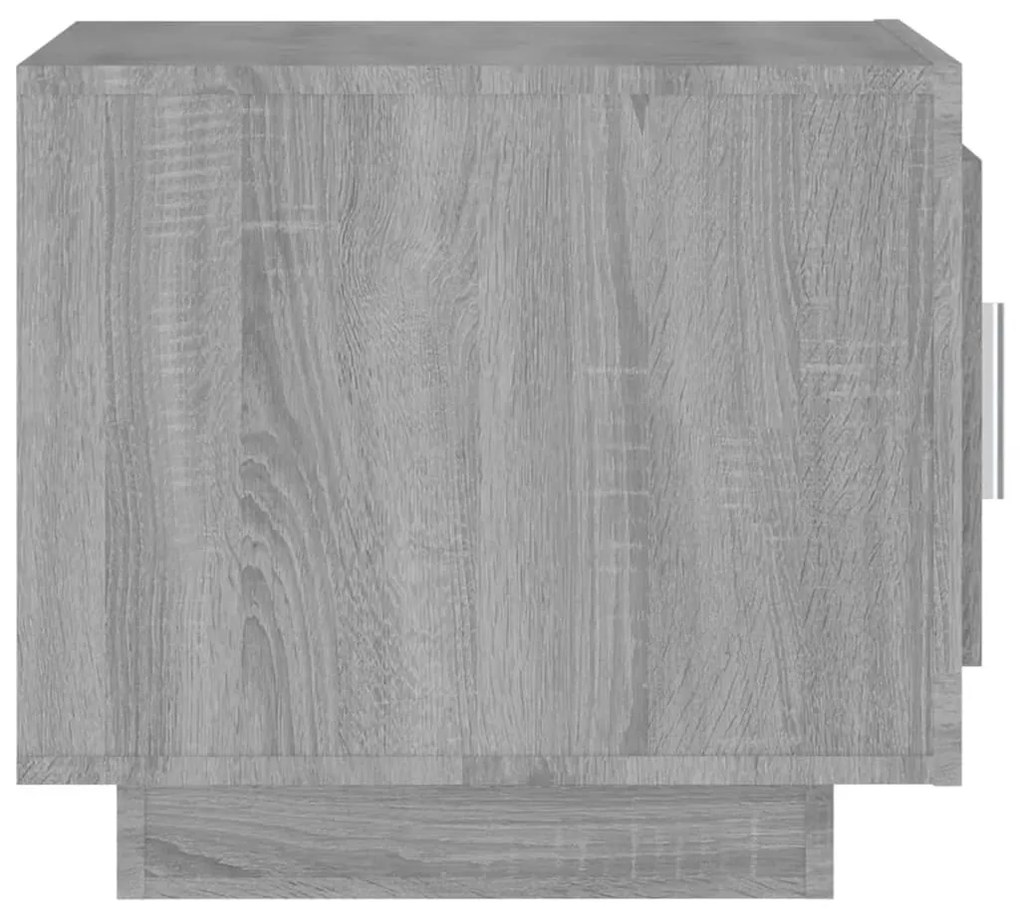 Tavolino da salotto grigio sonoma 51x50x45cm legno multistrato