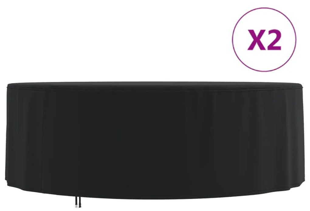 Coperture Per Mobili Da Giardino 2pz Ø 244x71 Cm 420d Oxford /