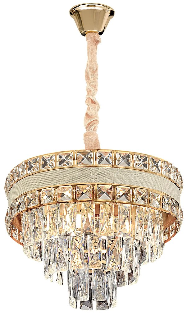 Lampada Cristal G047-CP 40CM GOLD