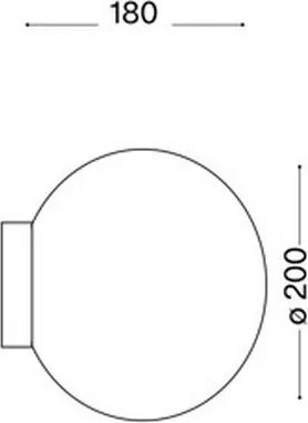 Ideal Lux 59815 - Lampada da parete LED RGBW MAPA 1xE27/9W/230V