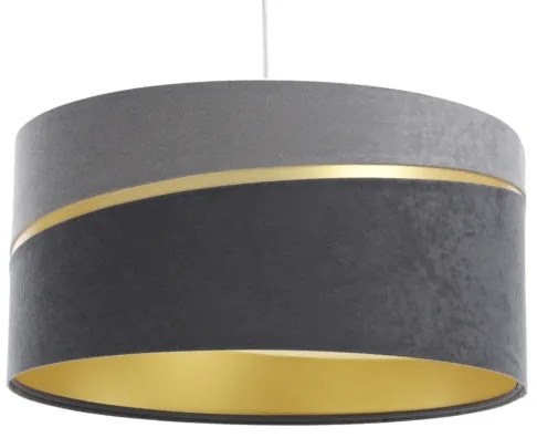Lampadario a sospensione con filo SWING 1xE27/60W/230V grigio/oro