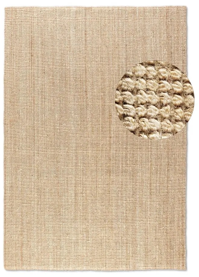 Tappeto di colore naturale in iuta 120x170 cm Bouclé – Hanse Home