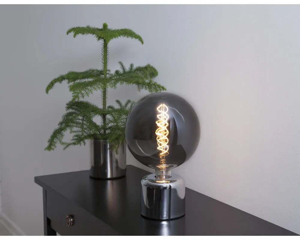 Supporto per lampada argentato 10 cm Glans – Star Trading