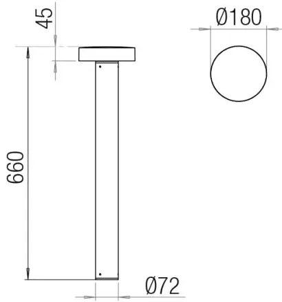 PIN Piantana LED 25W/840