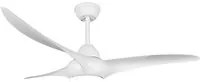 Alesund - ventilatore da soffitto con plafoniera led bianco