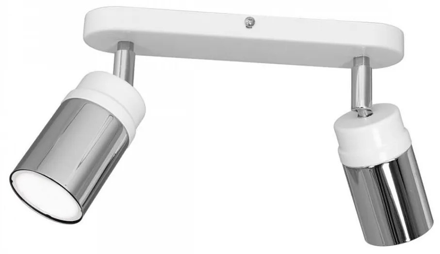 Faretto NEST 2xGU10/8W/230V bianco/cromo