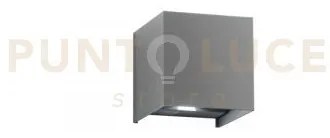 Applique biemissione led alfa grigia 10w 1200lm cct 3000k / 4000k i...