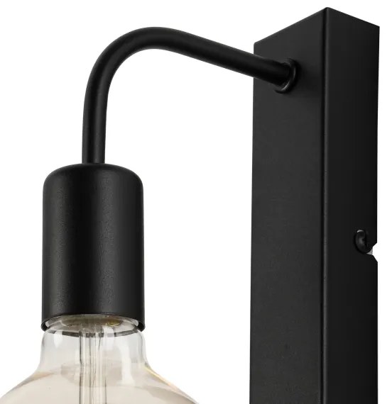 Applique ASTRID 1xE27/60W/230V opaco nero