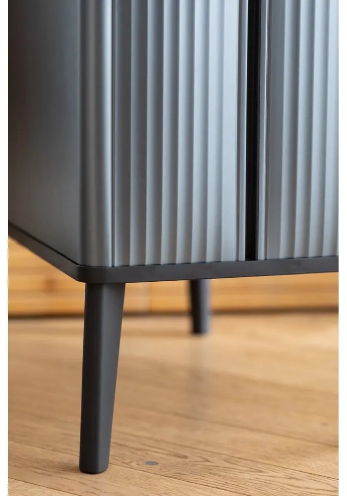 Cestino per la spazzatura blu touch in plastica riciclata 54 l Verto High - Curver
