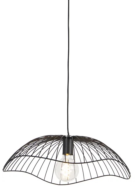 Lampada a sospensione di design nera 50 cm - Pua
