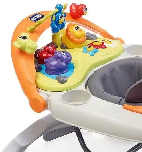 Chicco - Passeggino per bambini WALKY TALKY 2xAA grigio