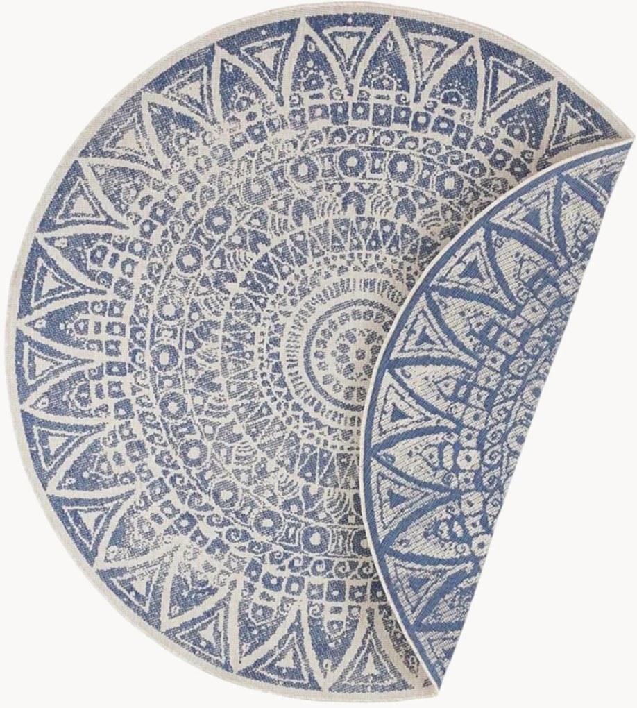 Tappeto rotondo reversibile da interno-esterno Lilja