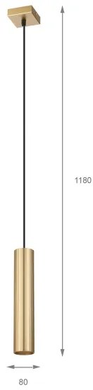Brilagi - Lampadario sospeso su cavo CRISPINA 1xGU10/10W/230V oro